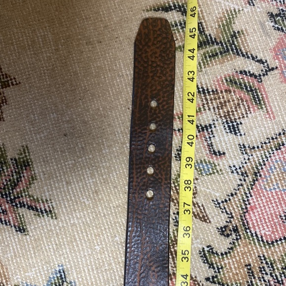 MENS BRAVE RAW Salvage Leather Belt! SIZE 36, 46” long🔥 - Picture 5 of 11